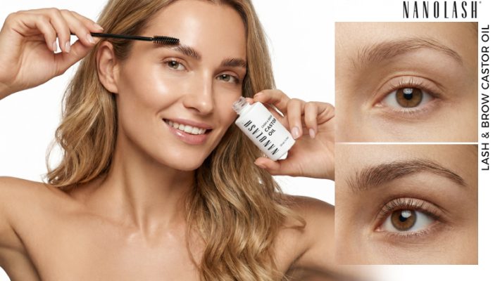nanolash olej rycynowy na brwi i rzesy