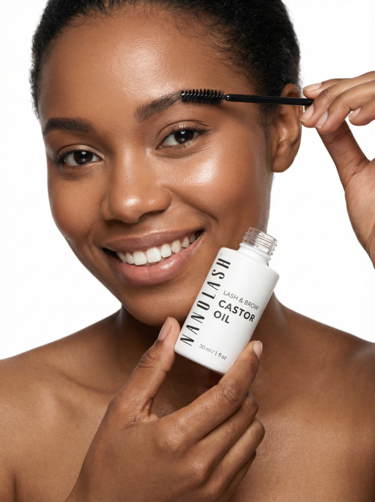 nanolash olejek rycynowy na brwi